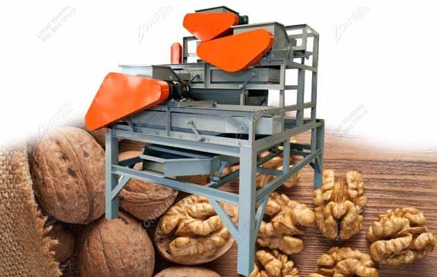 Three Stage Walnut Shell Cracking Machine|Hazelnut Shell Removing Machine