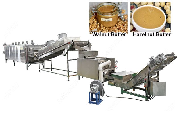 Continuous Walnut Hazelnut Butter Production Line Solution