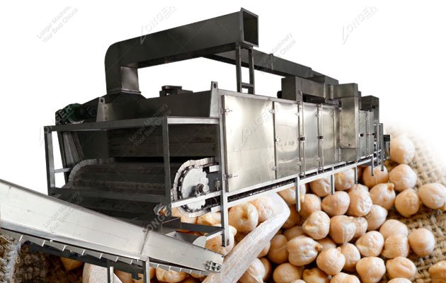 Large Scale Chickpeas Chana Roasting and Flavoring Machine Automatic