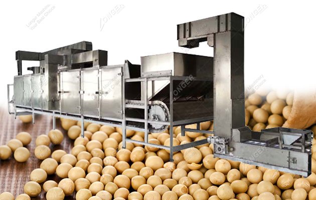 Electric Soybean Grain Roaster Machine Continuous for Sale
