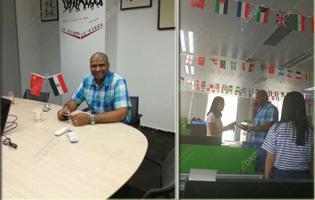 Peanut Shell Cracking Machine Sell to Egypt