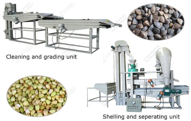 400 KG/H Buckwheat Shelling Dehulling Machine Production Line