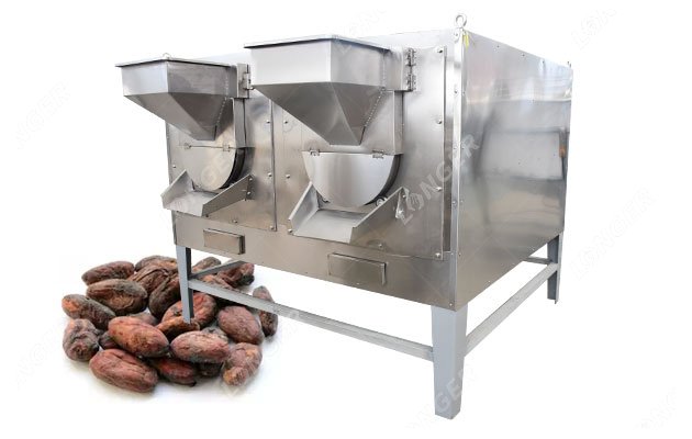 200 KG Industrial Cocoa Bean Roaster Machine Gas Electric