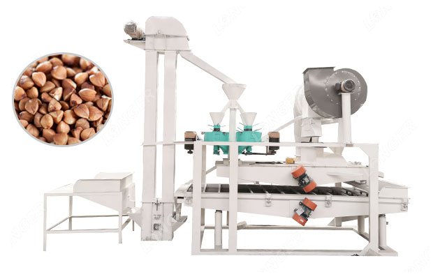 300 kg/h Buckwheat Hulling Machine Processing Equipment