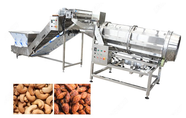 Automatic Cashew Nut Flavouring Machine