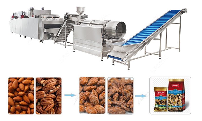 German Nut Roasting Production Machine 500 KG/H