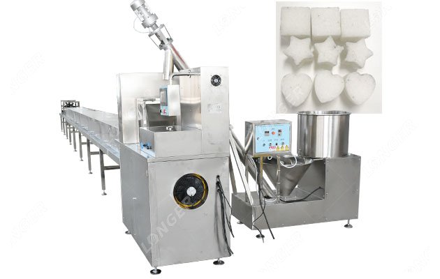 Multi-shaped Sugar Cube Production Machine Line 50-200 KG/H