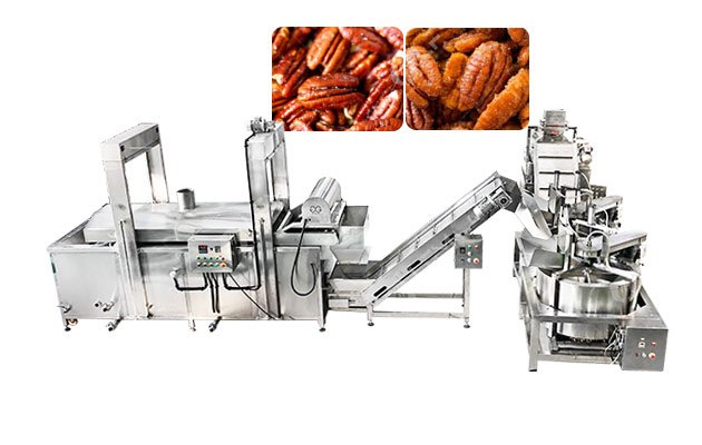 300kg/H Pecan Frying Machine With Conveyor System