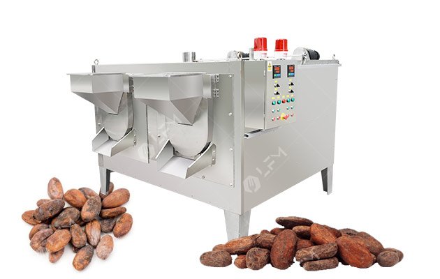 200 KG Industrial Cocoa Bean Roaster Machine Gas Electric