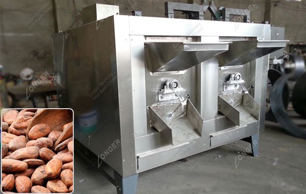 Gas Heating Cacao Bean Roasting Machine for Sale