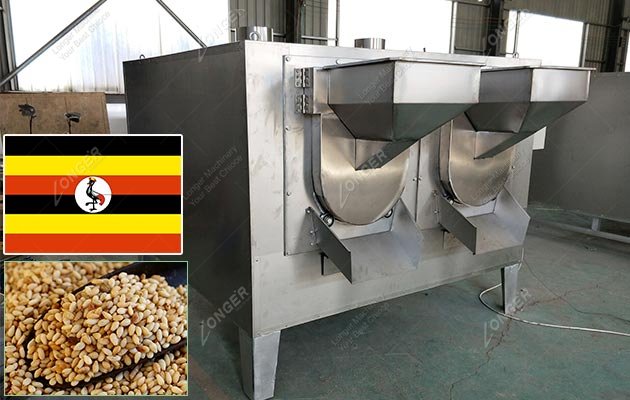 200 KG Sesame Roasting Machine in Uganda