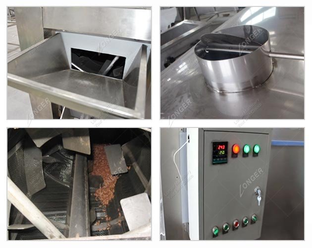 100-150 KG Hr Flax Seed Roasting Machine in China
