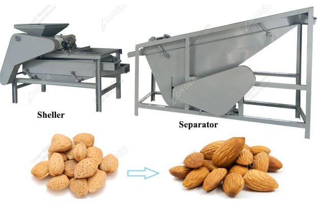 Almond Shelling and Separating Machine India
