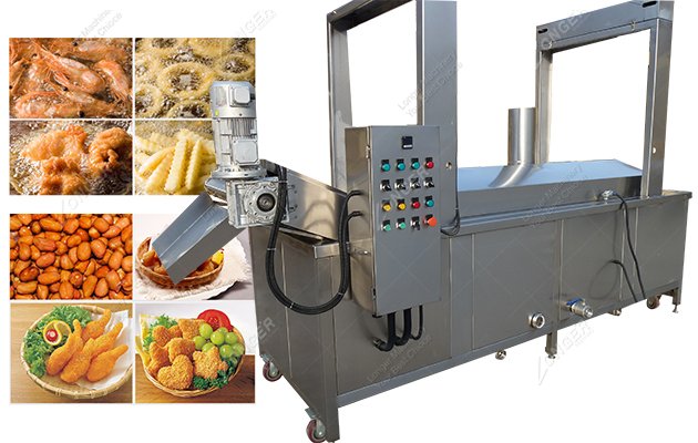 Automatic Continuous Fryer Machine for Snack