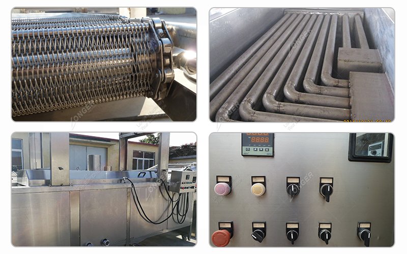 Continuous Peanut Fryer Machine Electric Heating