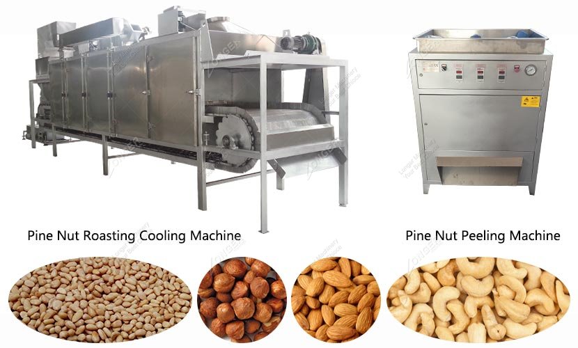 Stainless Steel Pine Nuts Roasting Processing Machine
