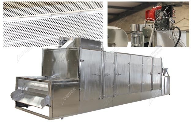 Continuous Germen Nut Roaster Machine in China