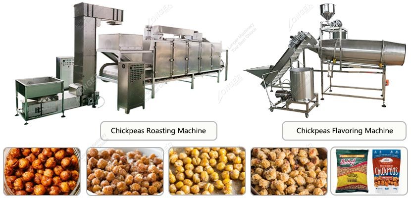 Automatic Chickpeas Roasting and Flavoring Machine