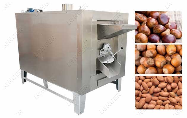 100 kg/h Chestnut Roasting Machine Supplier