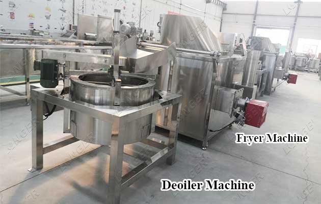 Almond Nuts Frying and Deoiling Machine