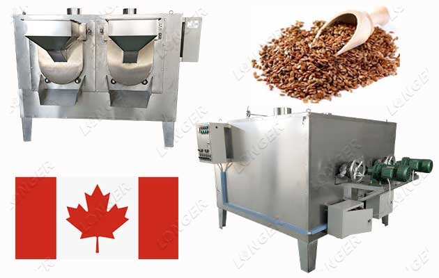 Flax Seed Roaster Machine Shipped to Canada