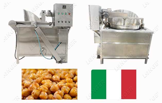 Chickpeas Frying Machine Sent to Italy