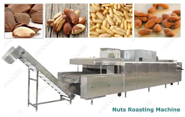Industrial Brazil Nut Roasting Baking Machine in China