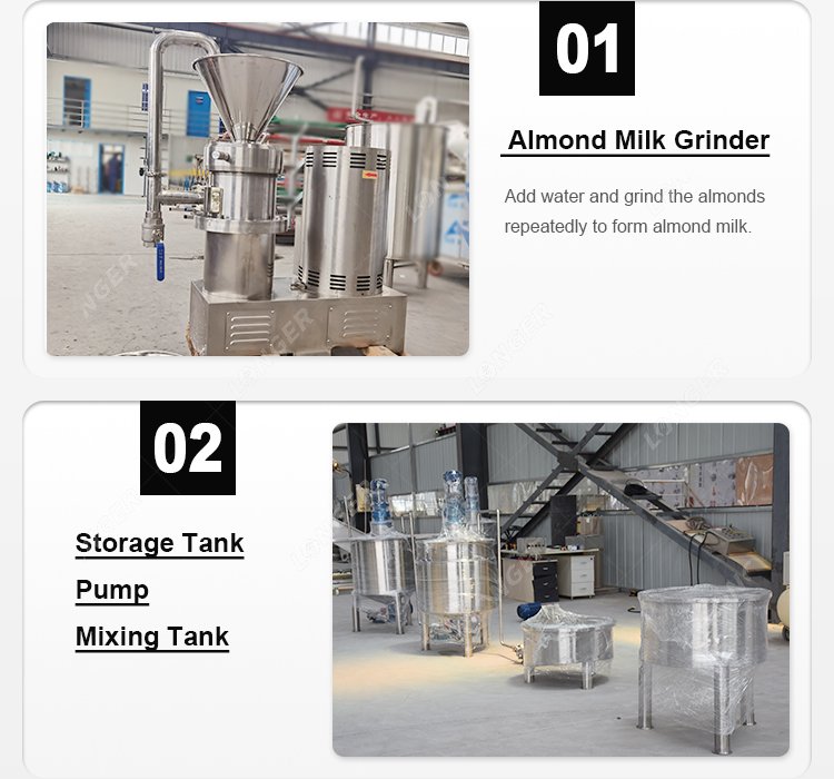 Almond Milk Factory Machines