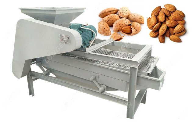 Small Almond Shelling Hulling Machine 400-500 KG/H