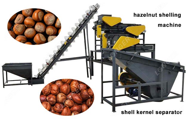 Hazelnut Sheller and Separator Machine