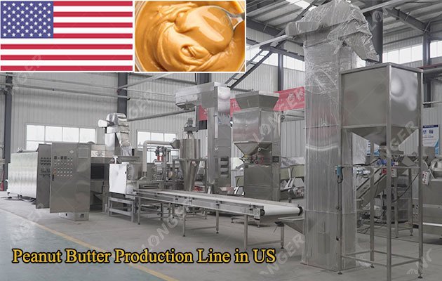 500 KG/H Peanut Butter Production Line in US