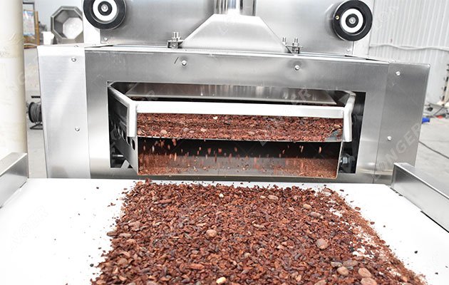 Cocoa Processing Steps - Crushing and Winnowing
