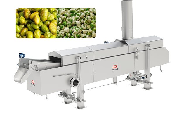 Edamame Wasabi Peas Frying Machine For Multiple Uses