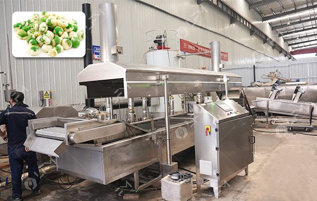 Wasabi Peas Frying Machine