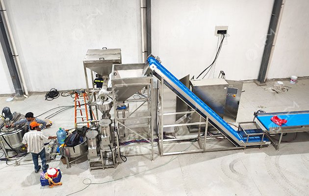 Peanut Butter Line in Guatemala Factory