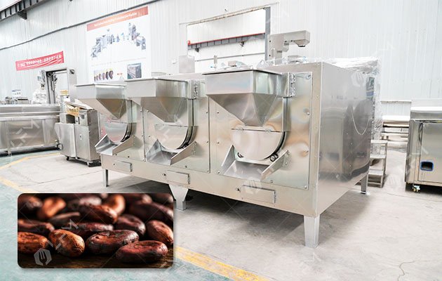 Industrial Cocoa Bean Roaster Machine 200 KG